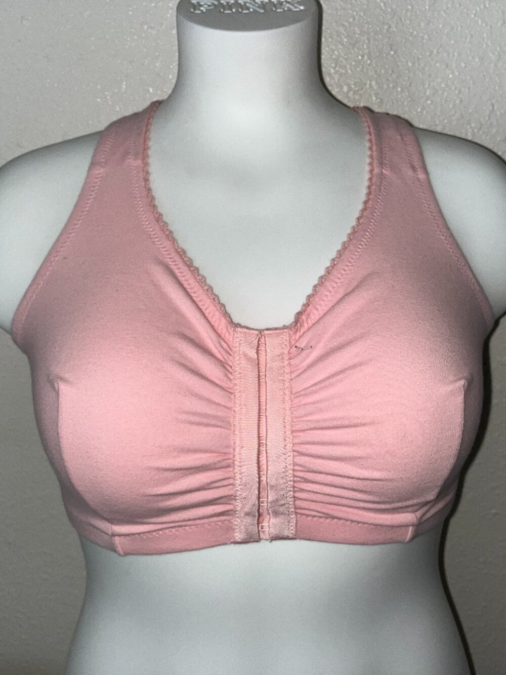 GLAMORISE COMPLETE COMFORT COTTON T BACK BRA SZ 36 G/H